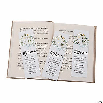 Flash Sale ❤️ Personalized Welcome to Our Church Bookmarks - 24 Pc. 🌟 3 Flash Sale ❤️ Personalized Welcome to Our Church Bookmarks - 24 Pc. 🌟