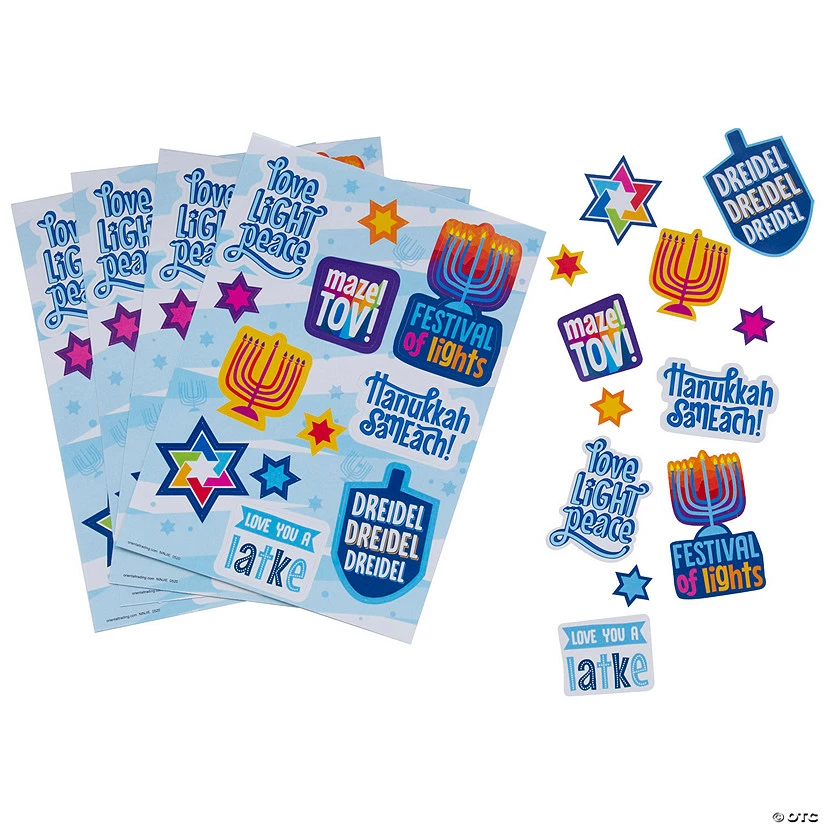 New 🎉 Hanukkah Fun Sticker Sheets 👏 4 New 🎉 Hanukkah Fun Sticker Sheets 👏 - Image 2