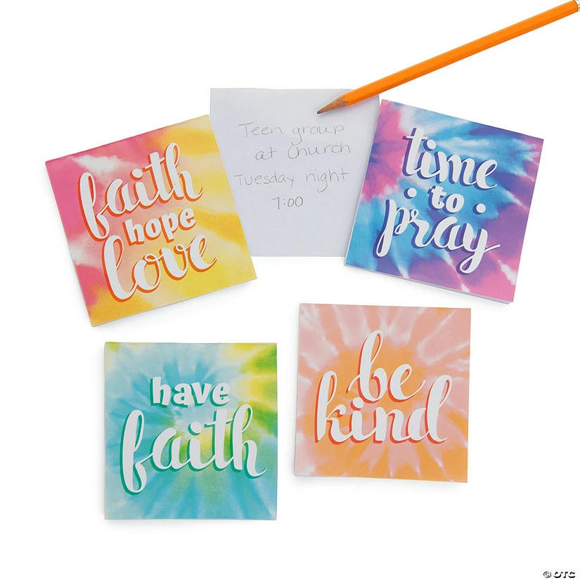 Best deal 💯 Faith Tie-Dyed Notepads - 24 Pc. ✨ 4 Best deal 💯 Faith Tie-Dyed Notepads - 24 Pc. ✨ - Image 2