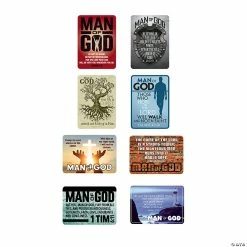 Discount 🎁 Man of God Wallet Card Assortment - 144 Pc. ✔️ -Spooky Supplies Shop 14105221