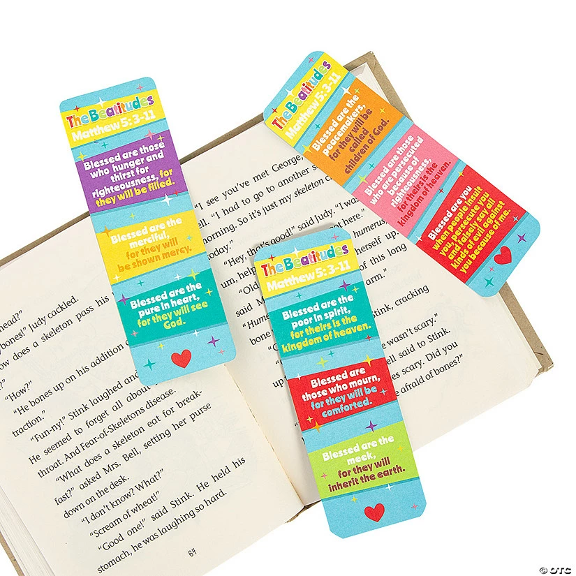 Hot Sale 🎁 Religious Beatitudes Bookmarks - 24 Pc. ⭐ 4 Hot Sale 🎁 Religious Beatitudes Bookmarks - 24 Pc. ⭐ - Image 2