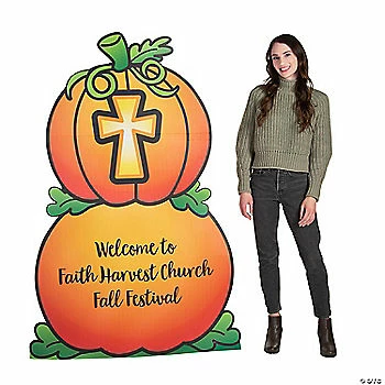 Coupon 🥰 Personalized Christian Pumpkin Life-Size Cardboard Stand-Up 💯 3 Coupon 🥰 Personalized Christian Pumpkin Life-Size Cardboard Stand-Up 💯