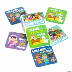 Buy ⌛ True Story Nativity Sticker Roll - 100 Pc. ⭐ -Spooky Supplies Shop 14148484