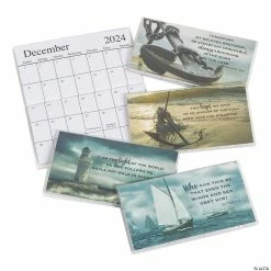 Cheapest ⭐  2023 - 2024 Religious Nautical Pocket Calendars - 12 Pc. 🔥