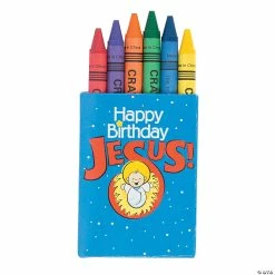 Promo ๐ 6-Color Happy Birthday Jesus Crayons - 48 Boxes ๐ฅ