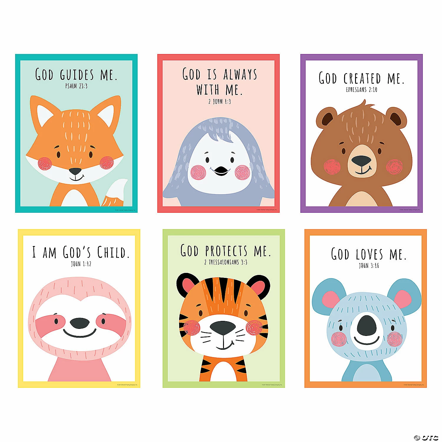 Best deal ๐ Animal Bible Verse Posters - 6 Pc. โ 3 Best deal ๐ Animal Bible Verse Posters - 6 Pc. โ
