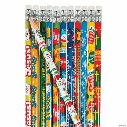 Discount 🎉 Bulk Religious 🔥 Christmas Pencil Assortment - 144 Pc. ✔️