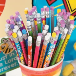 Brand new 👏 Bulk Religious Pencil Assortment - 100 Pc. ❤️ -Spooky Supplies Shop bulk religious pencil assortment 100 pc 5 624 a03