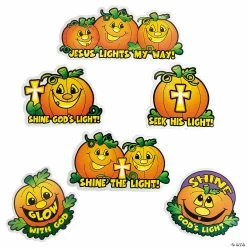 Hot Sale 🤩 Christian Pumpkin Cutouts - 12 Pc. ✨