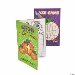 Brand new 😉  Christian Pumpkin Fold-Up Activity Sheets - 24 Pc. 🔔
