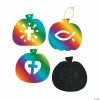 Hot Sale 🎉 Christian Pumpkin Magic Color Scratch Ornaments with Cutout - 24 Pc. ❤️ -Spooky Supplies Shop christian pumpkin magic color scratch ornaments with cutout 24 pc 13742876