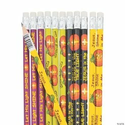 Brand new ✔️ Christian Pumpkin Pencils - 24 Pc. ⌛