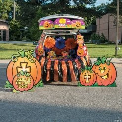 Brand new โ๏ธ Christian Pumpkin Trunk-or-Treat Grand Decorating Kit - 35 Pc. ๐