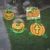 Buy 🎁 Christian Pumpkin Yard Signs - 4 Pc. 👏 -Spooky Supplies Shop christian pumpkin yard signs 4 pc 13931684