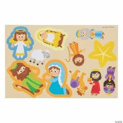Deals 😉 Christmas Tree Nativity Sticker Scenes - 12 Pc. 🛒 -Spooky Supplies Shop christmas tree nativity sticker scenes 12 pc 13957840 a02