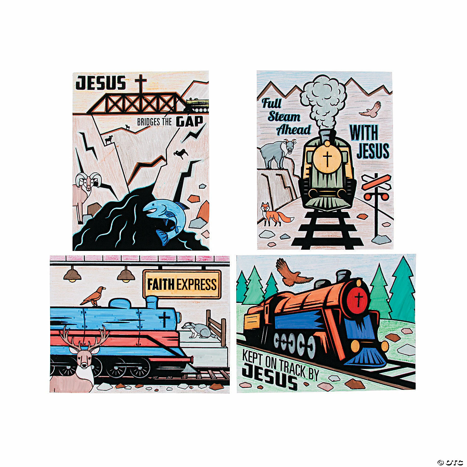 Discount โญ Color Your Own Railroad VBS Fuzzy Posters - 24 Pc. ๐ 4 Discount โญ Color Your Own Railroad VBS Fuzzy Posters - 24 Pc. ๐ - Image 2