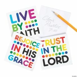 New 😀 Colorful Bible Verse Notepads - 24 Pc. 😉
