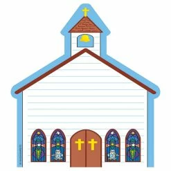 Promo 🎁 Creative Shapes Etc. - Large Notepad - Church ⌛
