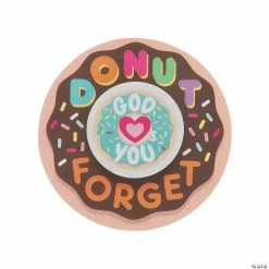 Budget 🎁  Donut Forget God Loves You Eraser Valentine Exchanges with Card for 12 🥰