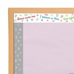 New 🌟 Double-Sided Religious Messaging Bulletin Board Borders - 12 Pc. 🛒