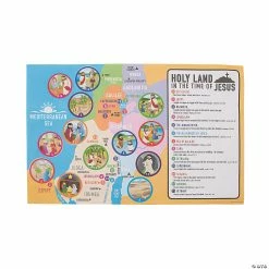 Wholesale ✨ Giant Bible Map Sticker Scenes - 12 Pc. 🌟