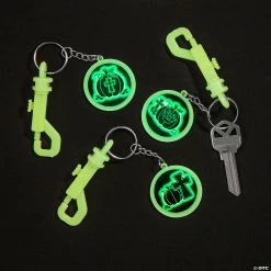 Best deal 🤩 Glow-in-the-Dark Halloween Christian Pumpkin Backpack Clip Keychains - 12 Pc. 🥰