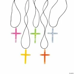 Discount ✨ Glow Stick Cross Necklaces - 50 Pc. ❤️ -Spooky Supplies Shop glow stick cross necklaces 50 pc 13814441 a01