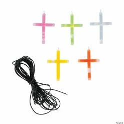 Discount ✨ Glow Stick Cross Necklaces - 50 Pc. ❤️ -Spooky Supplies Shop glow stick cross necklaces 50 pc 13814441 a02