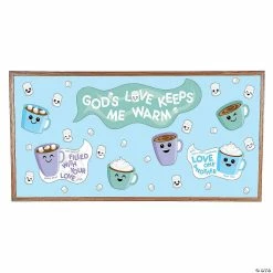 Deals 😉 God’s Love Keeps Me Warm Bulletin Board Set - 74 Pc. ❤️