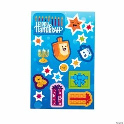 Cheapest ✔️ Hanukkah Doorknob Hanger Sticker Scenes - 12 Pc. 🎉 -Spooky Supplies Shop hanukkah doorknob hanger sticker scenes 12 pc 14092451 a02