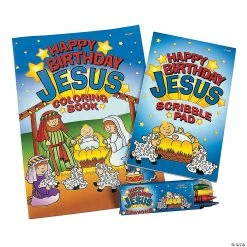 Coupon ๐ Happy Birthday Jesus Coloring Sets - 12 Pc. ๐
