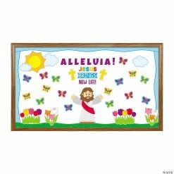 Deals 🤩 Jesus Gives New Life Bulletin Board Set 😉