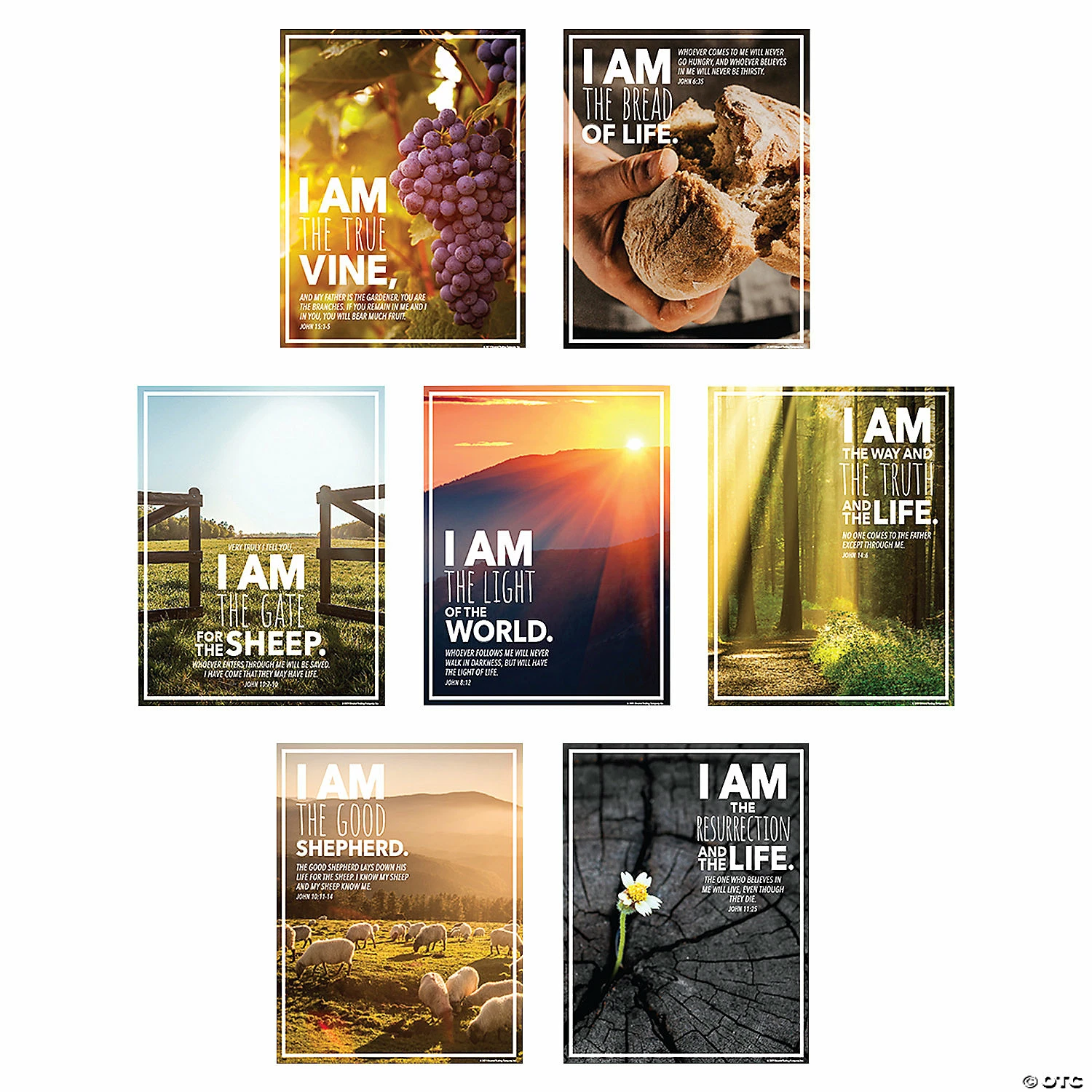 Outlet 🧨 Jesus’ I Am Statements Poster Set - 7 Pc. 🧨 3 Outlet 🧨 Jesus’ I Am Statements Poster Set - 7 Pc. 🧨