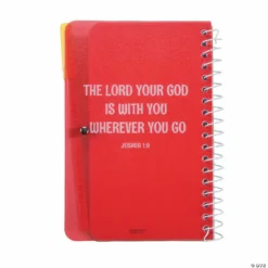 Best Pirce 🤩 Joshua 1:9 Spiral Notebooks with Pen - 12 Pc. 😀 -Spooky Supplies Shop joshua 1 9 spiral notebooks with pen 12 pc 13786077 a02