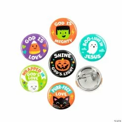 Best reviews of 💯 Mini Religious Halloween Buttons - 48 Pc. ✨