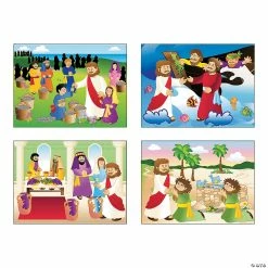 Outlet 🤩 Miracle of Jesus Mini Sticker Scenes - 24 Pc. 👏