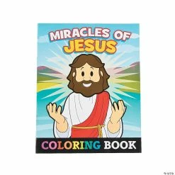 Cheapest 🤩  Miracles of Jesus Coloring Books - 12 Pc. ✔️