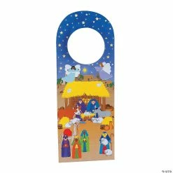 Flash Sale βοΈ Nativity Doorknob Hanger Sticker Scenes - 12 Pc. β€οΈ