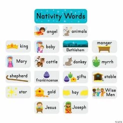 Cheapest ⌛ Nativity Word Wall Bulletin Board Set - 21 Pc. 🥰