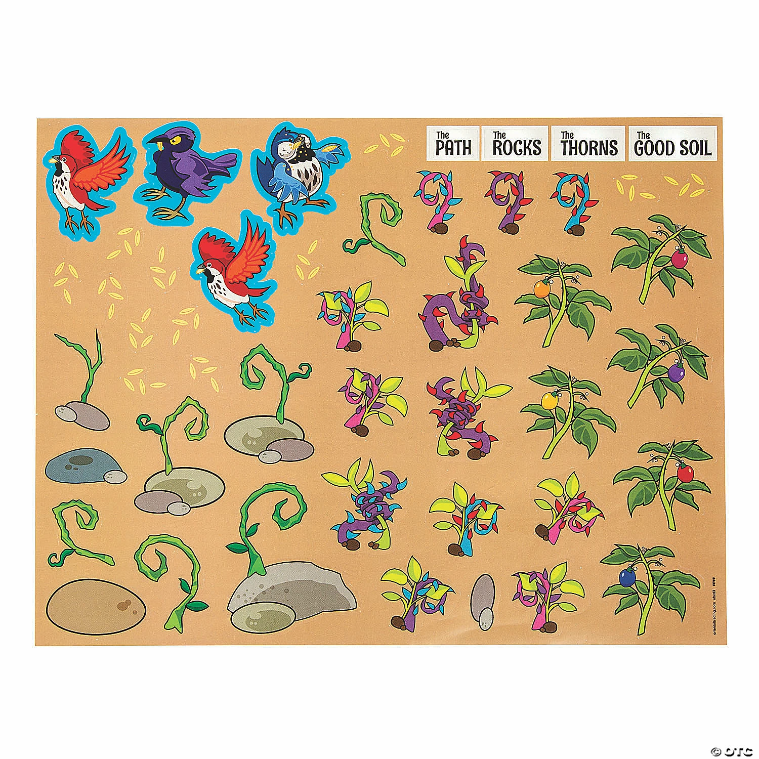 Deals ๐ Parable of the Sower Sticker Scenes - 12 Pc. ๐ 5 Deals ๐ Parable of the Sower Sticker Scenes - 12 Pc. ๐ - Image 3