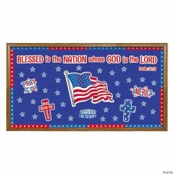 Cheapest 🎉 Patriotic Faith Bulletin Board Set - 71 Pc. ❤️