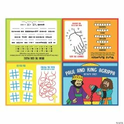 Discount 😀 Paul & King Agrippa Activity Sheets - 24 Pc. ❤️ -Spooky Supplies Shop paul and king agrippa activity sheets 24 pc 13943189 a01