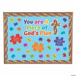 Best Pirce 🥰 Piece of God’s Plan Bulletin Board Set - 48 Pc. ❤️