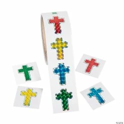 Best deal β Prism Cross Sticker Roll - 100 Pc. π