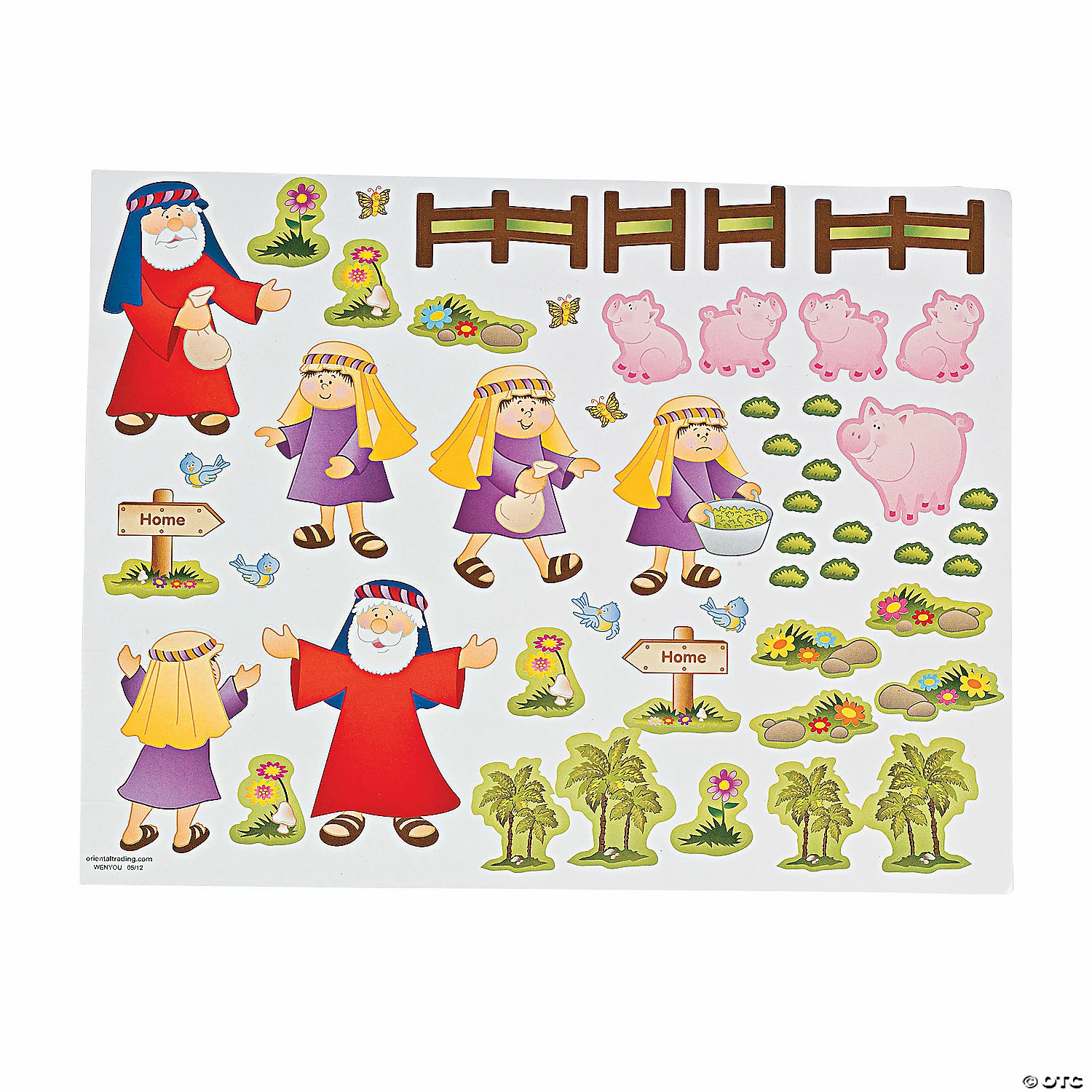 Best Sale โ Prodigal Son Sticker Scenes - 12 Pc. ๐ 5 Best Sale โ Prodigal Son Sticker Scenes - 12 Pc. ๐ - Image 3