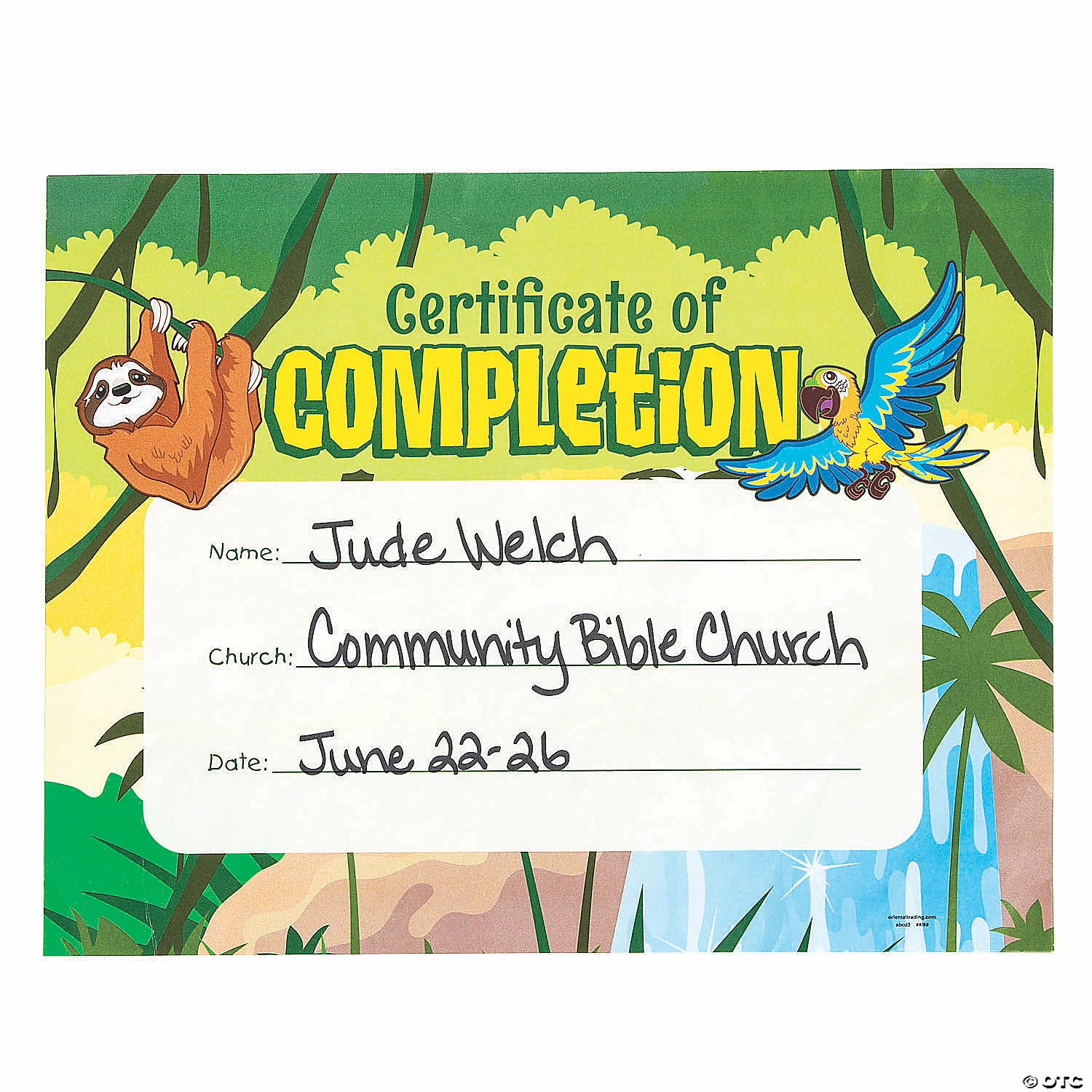 Top 10 ๐คฉ Rainforest VBS Certificates of Completion โ๏ธ 4 Top 10 ๐คฉ Rainforest VBS Certificates of Completion โ๏ธ - Image 2