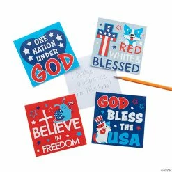 Top 10 ❤️ Red White & Blessed Notepads - 24 Pc. 🔔