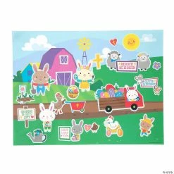 Cheap 👍 Religious Cute Animal Easter Sticker Scenes – 12 Pc. 😉