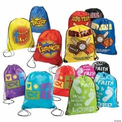 Best Pirce ❤️ Religious Kid’s Drawstring Bags Variety Pack - 48 Pc. 🎁