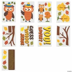 Promo ✨ Religious Owl Bulletin Board Set - 9 Pc. 🎁 -Spooky Supplies Shop religious owl bulletin board set 9 pc 13949990 a01